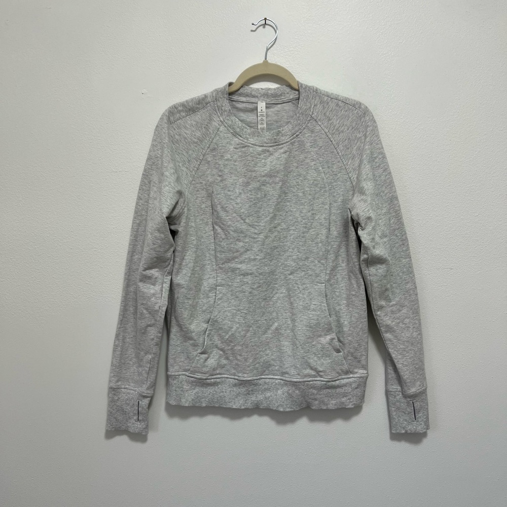 Lululemon Scuba Light Gray Crewneck